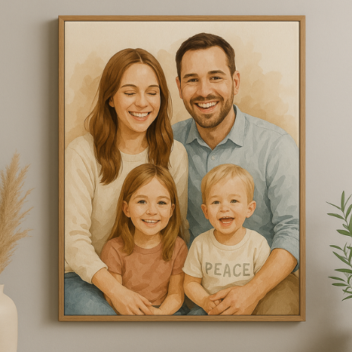 Emotionales Fotogeschenk für glückliche Familien – halte gemeinsame Erinnerungen für immer fest.