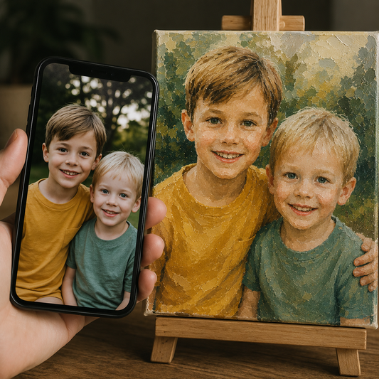 Malen nach Zahlen - personalisiert mit deinem Bild