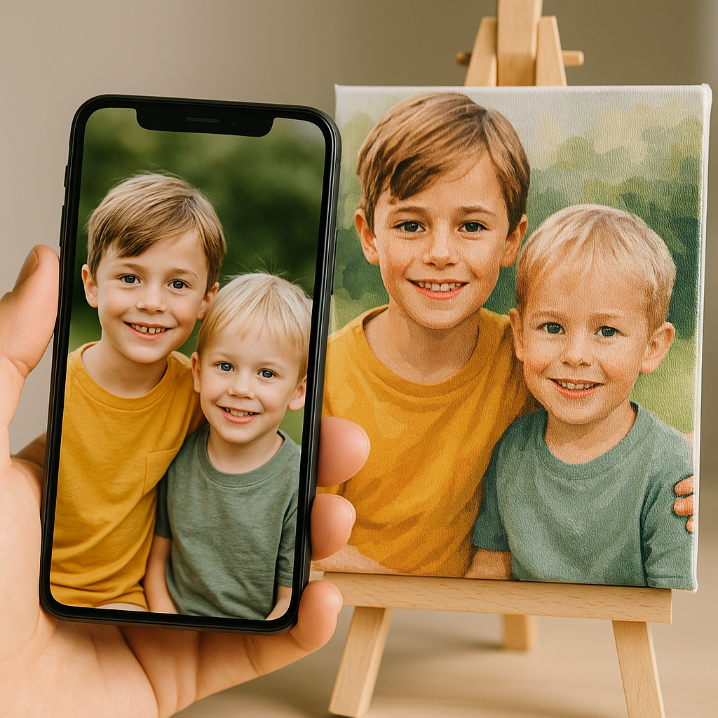 Malen nach Zahlen – 1zu1 Portrait als einzigartiges, personalisiertes Kunstwerk für dein Zuhause.